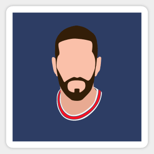 Sergio Ramos Minimalistic Face Art Sticker